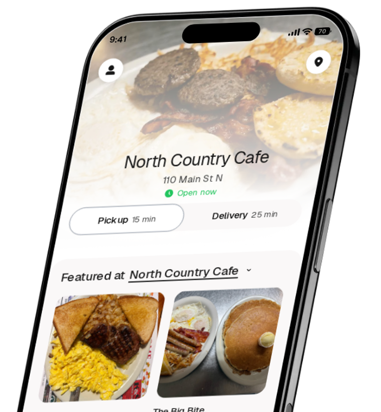 North Country Cafe app preview