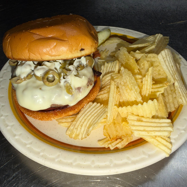 Olive You More Burger.