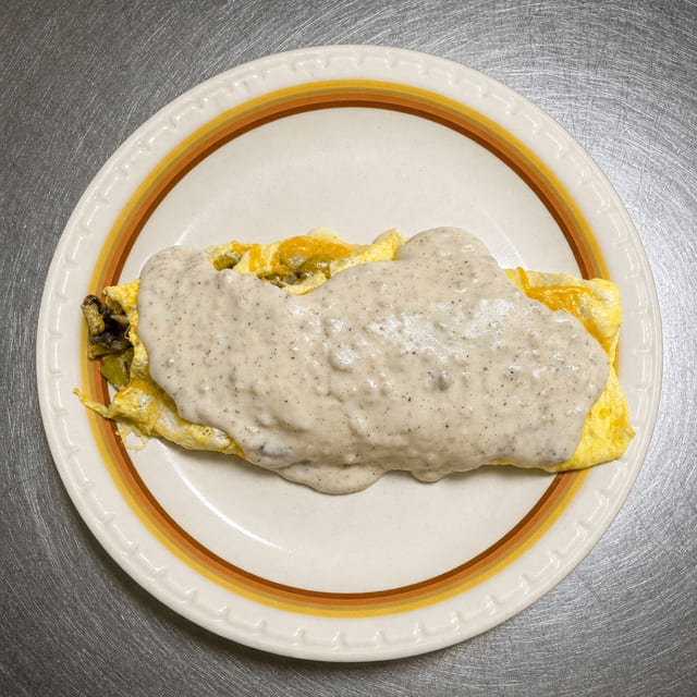 Gravy Goodness Omelet.