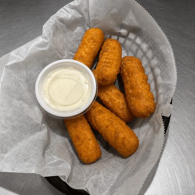 Cheese Sticks with Sauce.